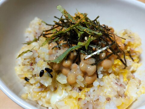 忙しい朝に★納豆卵ご飯